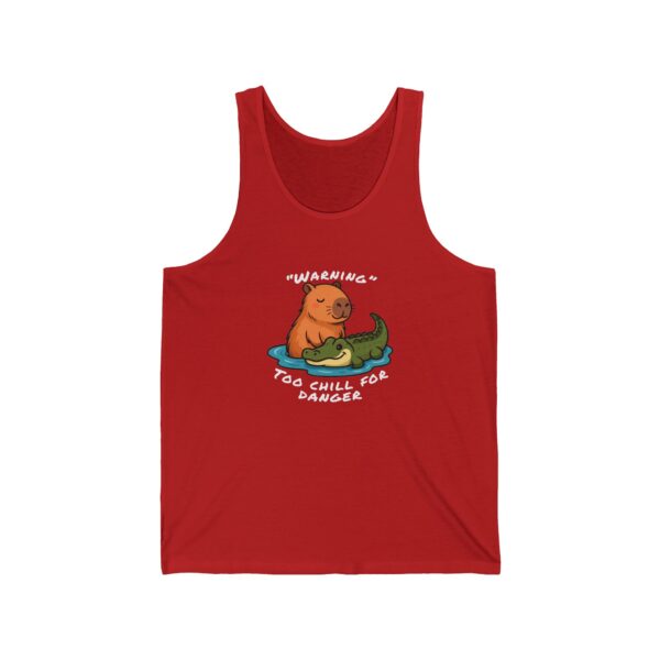 Unisex Jersey Tank Top with Cute Capybara Design – Perfect for Summer Style