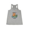 Womens Flowy Racerback Tank with Adorable Capybara Design – Lightweight, Stylish, and Fun for Summer