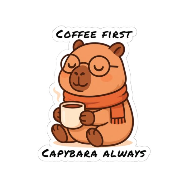 "Capybara Kiss-Cut Stickers – Cute & Fun Designs for Laptops, Water Bottles, and More"