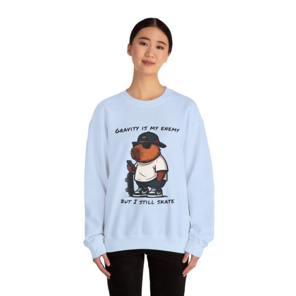 Unisex Heavy Blend™ Crewneck Sweatshirt with Cute Capybara Design – Embrace Comfort Every Day