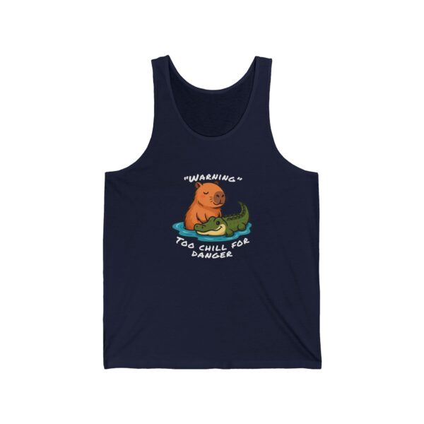 Unisex Jersey Tank Top with Cute Capybara Design – Perfect for Summer Style