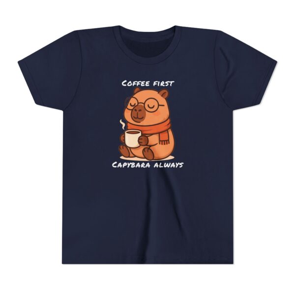 Youth Short Sleeve Tee with Cute Capybara Design – Soft, Fun, and Perfect for Everyday Wear