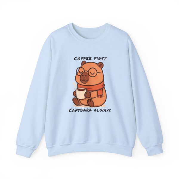 Unisex Heavy Blend™ Crewneck Sweatshirt with Cute Capybara Design – Embrace Comfort Every Day