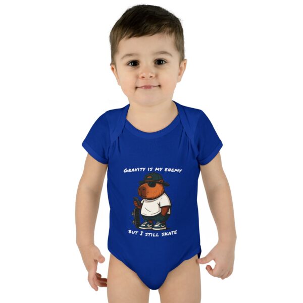 Infant Baby Rib Bodysuit with Cute Capybara Design – Soft, Comfortable, and Perfect for Your Little One