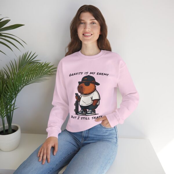 Unisex Heavy Blend™ Crewneck Sweatshirt with Cute Capybara Design – Embrace Comfort Every Day