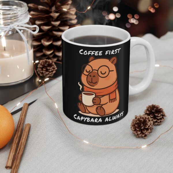 Capybara Coffee Mug 11oz – Cute & Unique Capybara Design for Animal Lovers