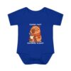 Infant Baby Rib Bodysuit with Cute Capybara Design – Soft, Comfortable, and Perfect for Your Little One