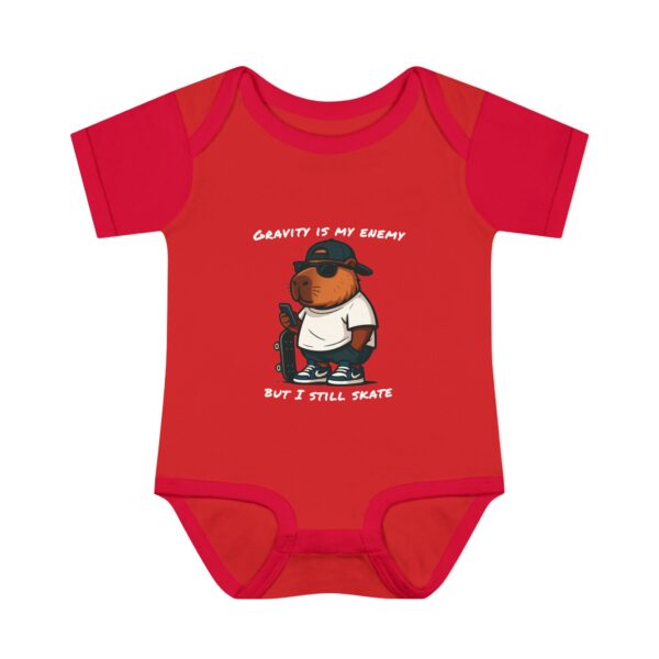 Infant Baby Rib Bodysuit with Cute Capybara Design – Soft, Comfortable, and Perfect for Your Little One