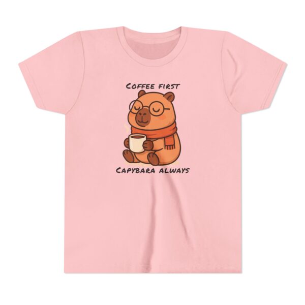 Youth Short Sleeve Tee with Cute Capybara Design – Soft, Fun, and Perfect for Everyday Wear