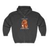 Unisex Heavy Blend™ Full Zip Hooded Sweatshirt with Adorable Capybara Design – Stylish and Comfortable Outerwear