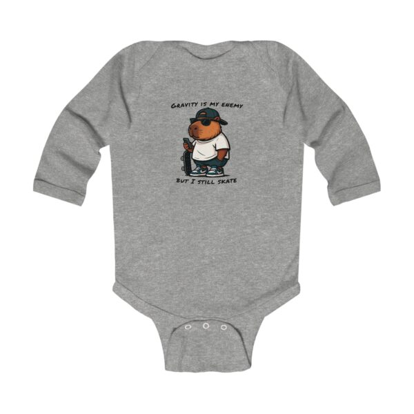 Infant Long Sleeve Bodysuit with Cute Capybara Design – Soft, Cozy, and Perfect for Baby's Everyday Comfort