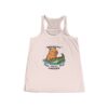 Womens Flowy Racerback Tank with Adorable Capybara Design – Lightweight, Stylish, and Fun for Summer