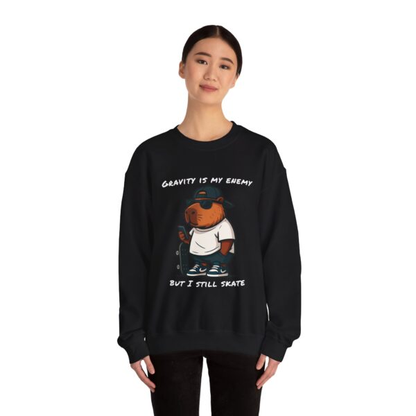 Unisex Heavy Blend™ Crewneck Sweatshirt with Cute Capybara Design – Embrace Comfort Every Day