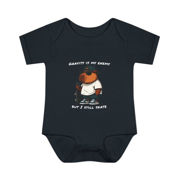 Infant Baby Rib Bodysuit with Cute Capybara Design – Soft, Comfortable, and Perfect for Your Little One
