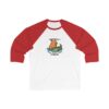 Unisex 3/4 Sleeve Baseball Tee with Adorable Capybara Design – Perfect Casual Wear