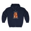 Unisex Heavy Blend™ Full Zip Hooded Sweatshirt with Adorable Capybara Design – Stylish and Comfortable Outerwear