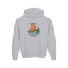 Youth Heavy Blend Hooded Sweatshirt with Cute Capybara Design – Warm, Cozy, and Perfect for Kids