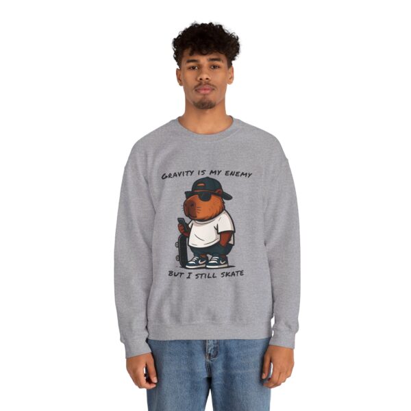Unisex Heavy Blend™ Crewneck Sweatshirt with Cute Capybara Design – Embrace Comfort Every Day
