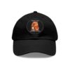 12681110569428560291_2048.jpeg Dad Hat with Leather Patch (Round) - Capybara design