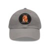 1271192422109497142_2048.jpeg Dad Hat with Leather Patch (Round) - Capybara design