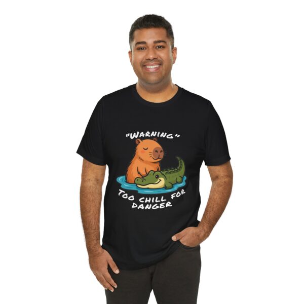 Unisex Jersey Short Sleeve Tee with Adorable Capybara Design – Soft and Stylish T-Shirt