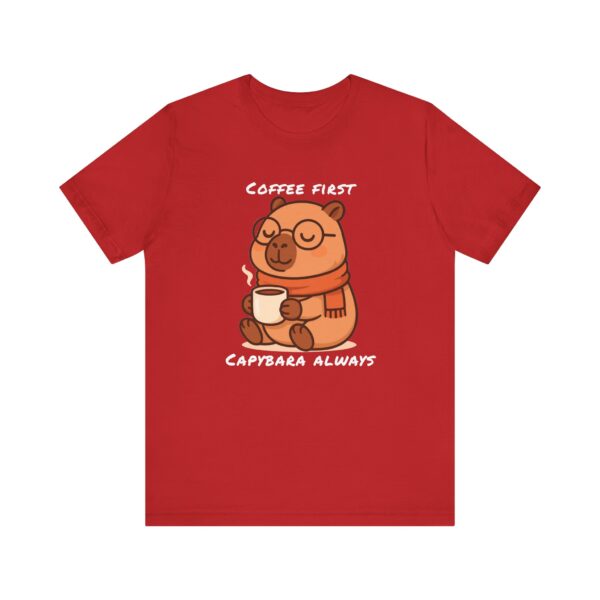 Unisex Jersey Short Sleeve Tee with Adorable Capybara Design – Soft and Stylish T-Shirt