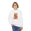 Youth Crewneck Sweatshirt with Adorable Capybara Design – Cozy and Fun for Everyday Wear