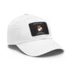Dad Hat with Leather Patch (Rectangle) - Capybara design