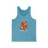 Unisex Jersey Tank Top with Cute Capybara Design – Perfect for Summer Style