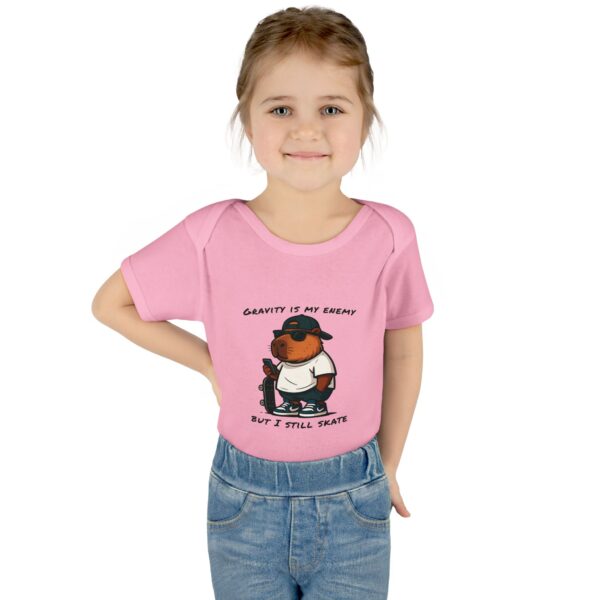 Infant Baby Rib Bodysuit with Cute Capybara Design – Soft, Comfortable, and Perfect for Your Little One