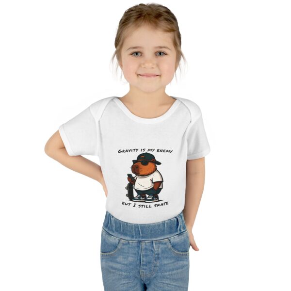 Infant Baby Rib Bodysuit with Cute Capybara Design – Soft, Comfortable, and Perfect for Your Little One