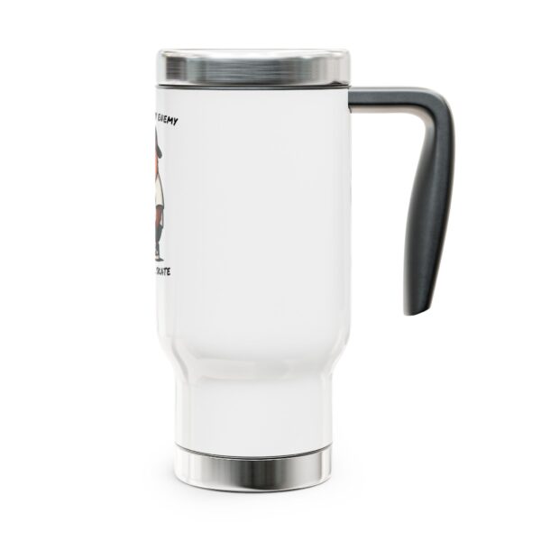 Capybara Stainless Steel Travel Mug with Handle – Durable 14oz Insulated Mug with Cute Capybara Design