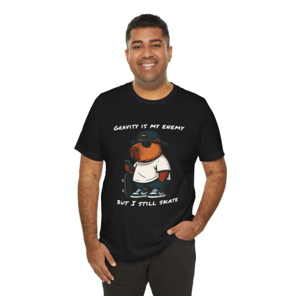 Unisex Jersey Short Sleeve Tee with Adorable Capybara Design – Soft and Stylish T-Shirt
