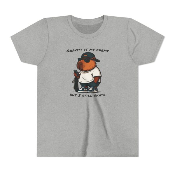 Youth Short Sleeve Tee with Cute Capybara Design – Soft, Fun, and Perfect for Everyday Wear