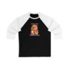 Unisex 3/4 Sleeve Baseball Tee with Adorable Capybara Design – Perfect Casual Wear