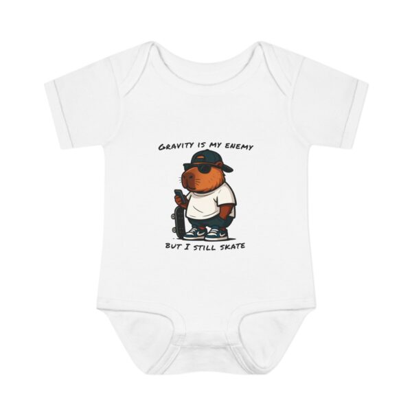 Infant Baby Rib Bodysuit with Cute Capybara Design – Soft, Comfortable, and Perfect for Your Little One