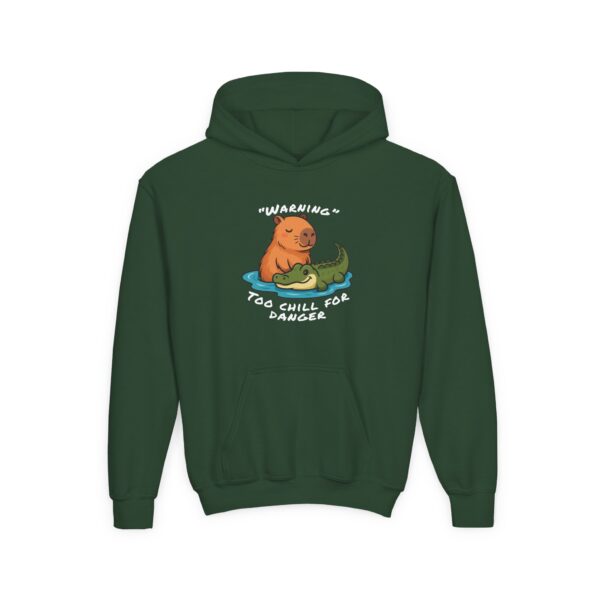 Youth Heavy Blend Hooded Sweatshirt with Cute Capybara Design – Warm, Cozy, and Perfect for Kids