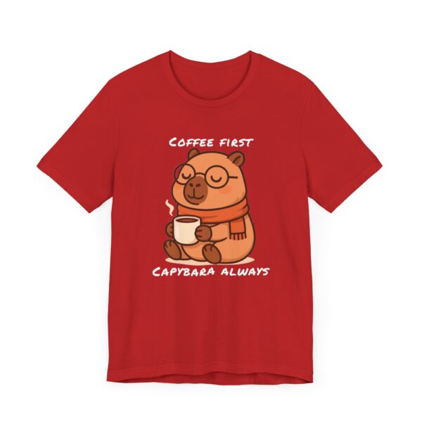 Unisex Jersey Short Sleeve Tee with Adorable Capybara Design – Soft and Stylish T-Shirt