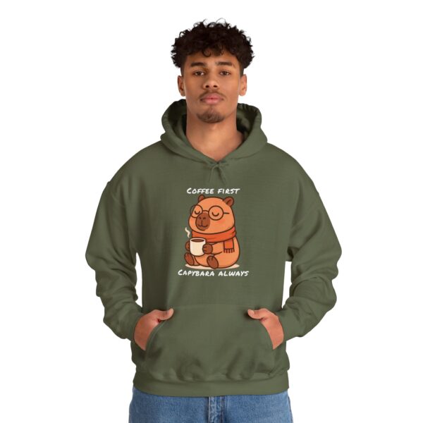 Unisex Heavy Blend™ Hooded Sweatshirt with Cute Capybara Design – Warm and Stylish Hoodie