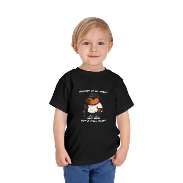 Toddler Short Sleeve Tee with Adorable Capybara Design – Soft, Fun, and Perfect for Everyday Play