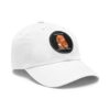 13740443761871847145_2048.jpeg Dad Hat with Leather Patch (Round) - Capybara design
