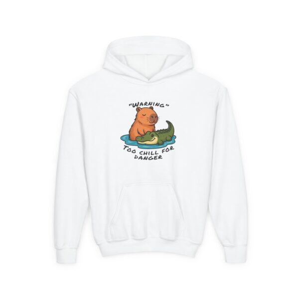 Youth Heavy Blend Hooded Sweatshirt with Cute Capybara Design – Warm, Cozy, and Perfect for Kids