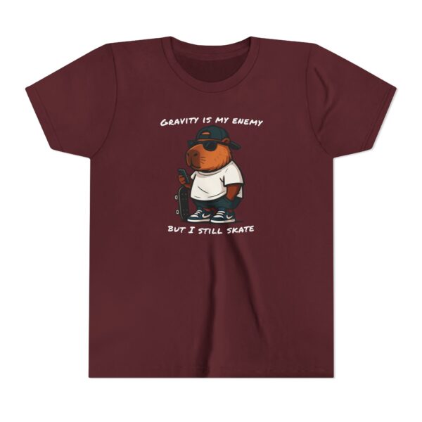 Youth Short Sleeve Tee with Cute Capybara Design – Soft, Fun, and Perfect for Everyday Wear