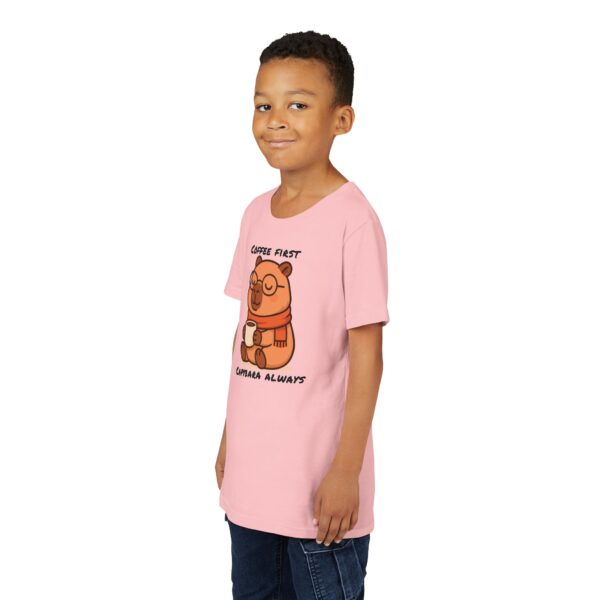 Youth Short Sleeve Tee with Cute Capybara Design – Soft, Fun, and Perfect for Everyday Wear