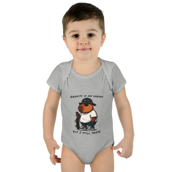Infant Baby Rib Bodysuit with Cute Capybara Design – Soft, Comfortable, and Perfect for Your Little One