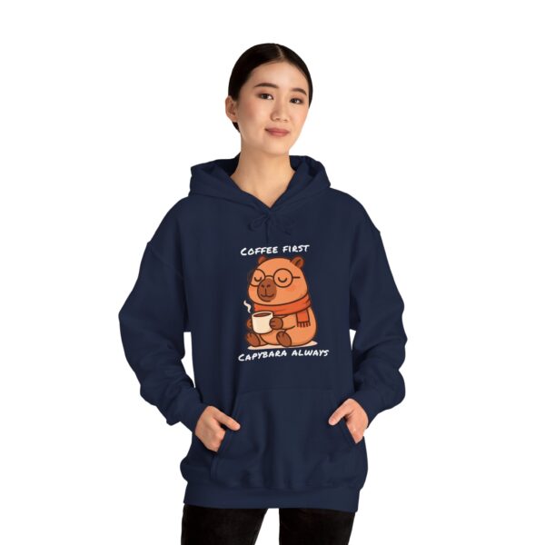 Unisex Heavy Blend™ Hooded Sweatshirt with Cute Capybara Design – Warm and Stylish Hoodie