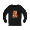Unisex Jersey Long Sleeve Tee with Unique Capybara Design – Comfortable and Stylish Top