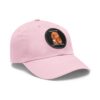 13895688068546908765_2048.jpeg Dad Hat with Leather Patch (Round) - Capybara design
