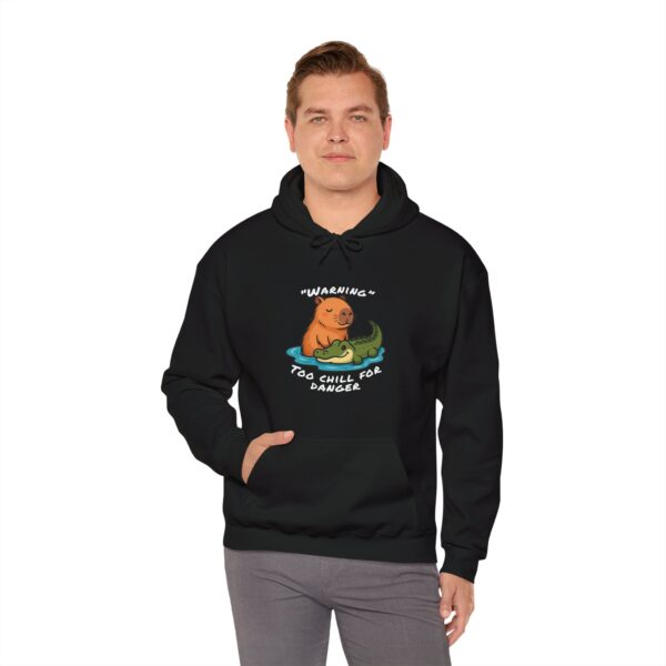 Unisex Heavy Blend™ Hooded Sweatshirt with Cute Capybara Design – Warm and Stylish Hoodie