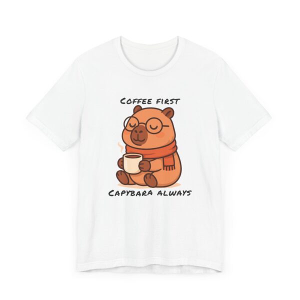 Unisex Jersey Short Sleeve Tee with Adorable Capybara Design – Soft and Stylish T-Shirt